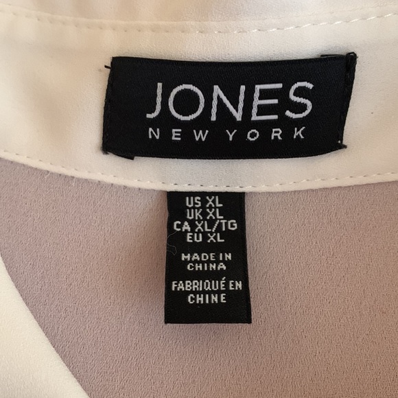 JONES NEW YORK OFFICE CAREER BLOUSE XL LIKE NEW! - Picture 6 of 8